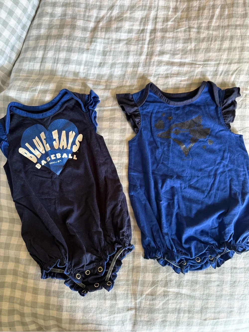 MLB Blue & Navy Baby One-Piece Bodysuit Set
